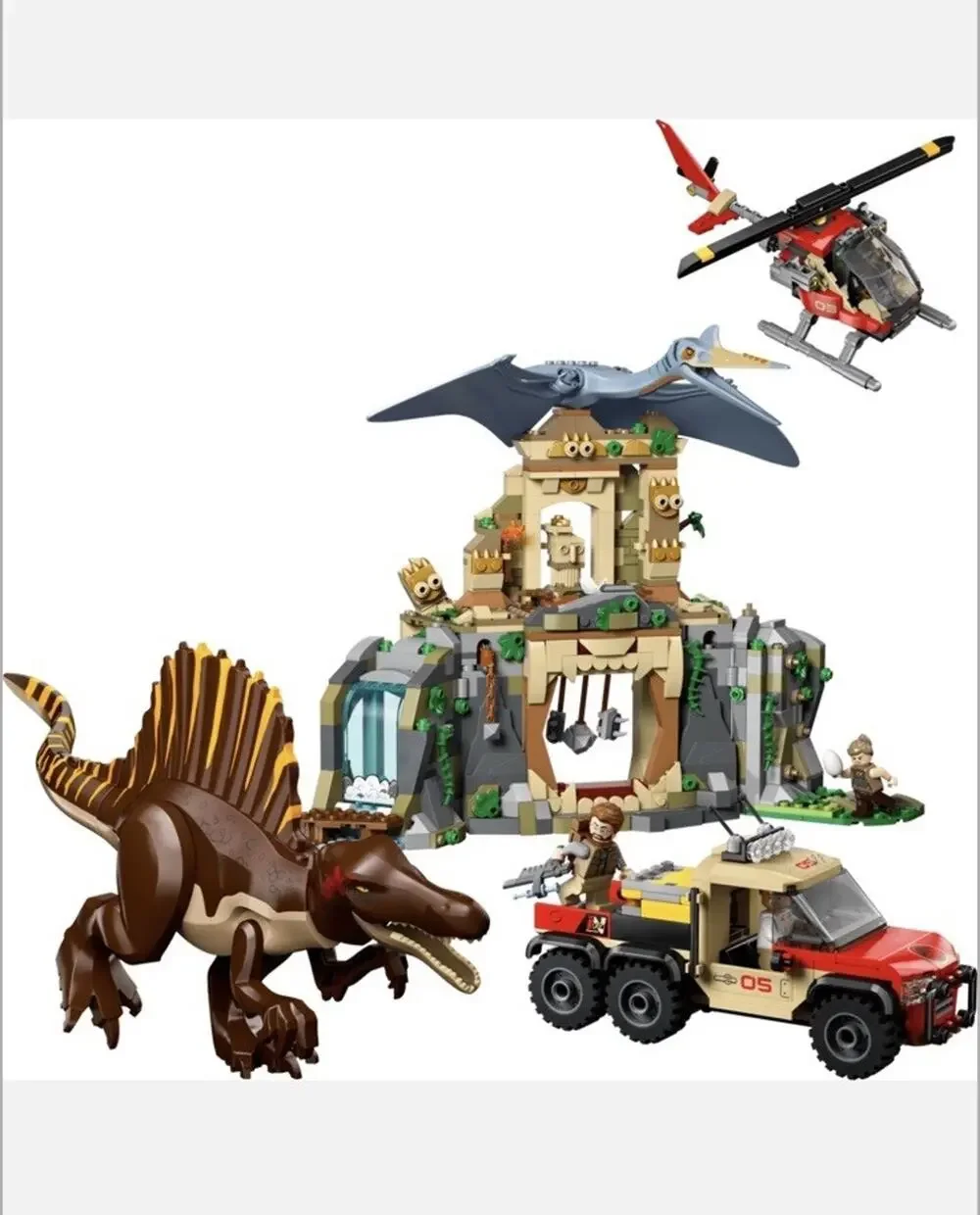 LEGO Jurassic World Spinosaurus & Quetzalcoatlus Air Mission 76976 Open Box
